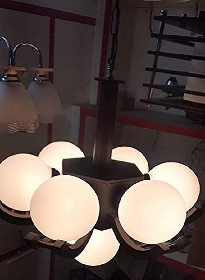 kinis Brown Color 6+1 Light Globe Jhoomar/Chandelier/Jhoomar Hanging Light/Jhoomar Ceiling Light to Décor Home/Living Room/Bedroom/Office/Dining/Cafe/Restaurants (with Bulb) - Image 4